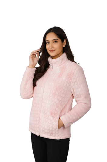 The Blush Rose Faux Fur Jacket