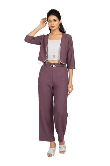 Plum Elegance Co-Ord Set