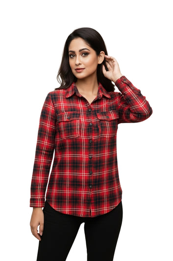 Red Black Classic Flannel/Tartan Shirt